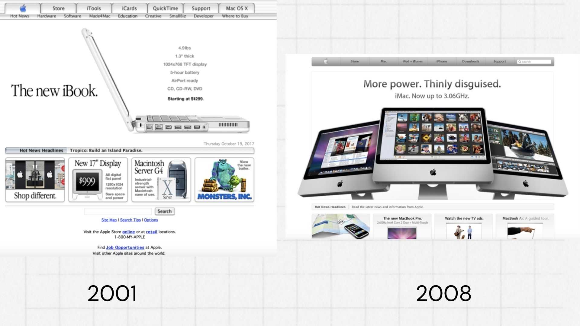 Mid-2000s Apple Site